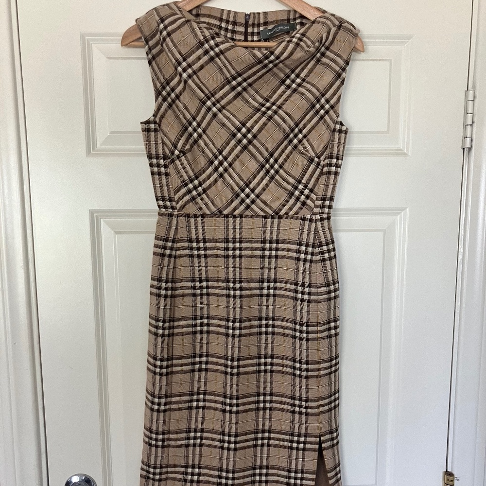 Sandro Ferrone plaid dress New